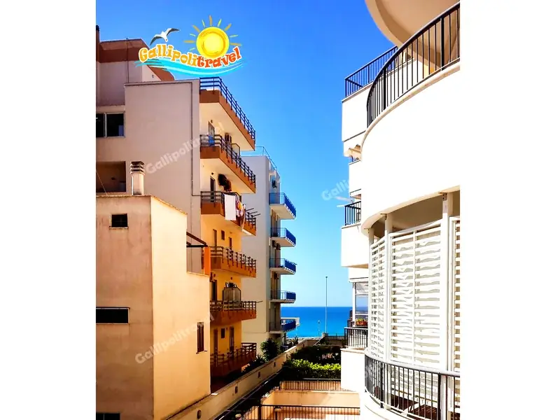 Vista mare tra gli edifici dal Trilocale D1/3 al Residence Rosa Virginia Gallipoli
